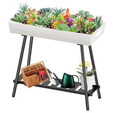 DHYGOTFUR Exceptional Indoor &amp; Outdoor Plant Stand Aluminum Flower Rack - Perfect for Patio, Lawn, Garden - Aesthetically Pleasing &amp; Durably Crafted Plant Holder