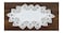 White European Lace and Antique Jacquard Fabric Peacock Tail Lace Place mat, Doily, End Table Cover (13Wx20L)