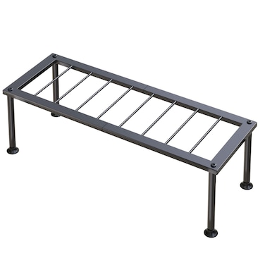 Josmimic 1 Tier Plant Stand: Ladder Plant Holder - Metal Flower Pot Stand - Heavy Duty Flower Rack for Living Room Patio Garden Corner Balcony and Courtyard.