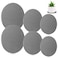 Baderke 6 Pcs Diatomite Plant Saucer Round Water Absorbent Plant Coasters Plants Diatomaceous Earth Mat Kitchen Absorbent Pad Diatomaceous Tray Absorbing Soap Dish (Dark Gray,6'' 8'' 10'')