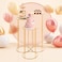 mopam Cylinder Stands for Party 3pcs Gold Metal Plant Stand Gold Flower Stand with Metal Panel Wedding Flower Stand for Centerpieces 33.5/28.8/23.6 In Tall, Diameter 11.8 in