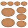 BUYGOO 10Pcs Cork Plant Mat Round Cork Plant Coasters 4/6/8 Inch DIY Cork Pad Plant Plate Pad for Gardening, Indoor and Outdoor Pots, DIY Craft Project