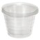 MECCANIXITY Plant Pot Saucer 4.3 Inch Plastic Round Flower Drip Tray for Indoor Outdoor, Clear Pack of 10