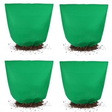 Svepndic 4 PCS Winter Plant Covers Freeze Protection,39X39 Reusable Plant Protector Bag with Drawstring,Winter Plants Jacket Warm Shrubs Cover Blanket Frost Protection for Outdoor Garden Plants