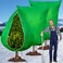 Yavzevlqi 3Pack Plant Covers Freeze Protection,79"x95" Large Tree Frost Cloths Bags with Zipper Drawstring,2.5 oz/yd&Acirc;&sup2; Winter Thickened Frost Blankets for Outdoor Plants Shrubs Tree Jacket (Green)