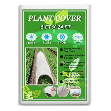 Darnassus 8FT&Atilde;&mdash;24FT Plant Covers Breathable Floating Row Cover for Snow Frost Bad Weather Pest Protection &amp; Plant Growth