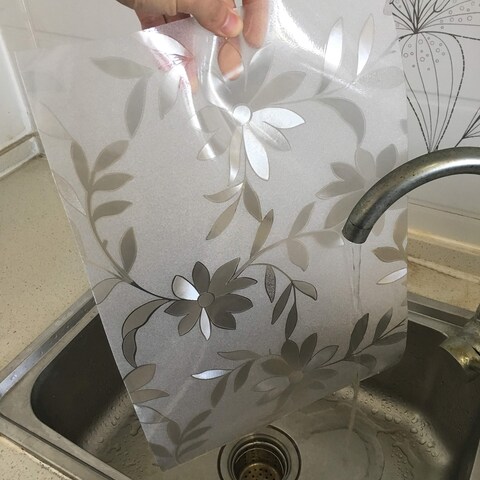 Thick Waterproof Placemats Wipe Clean Plastic Placemats Set of 2 Placemat for Kitchen Dining Table Place Mats Dining Room Placemats Plastic, Wipeable Flower Place Mats (Never Fade)