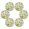 senya Lemon Flowers Round Placemats Set of 6 for Dining Table Heat Insulation Non-Slip Washable Place mats