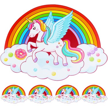 Placemats Set of 6, Childrens Personalised Placemats Table Mats Dining Mat Wipeable Heat-resistant Waterproof Placemat Kitchen Dining Kids Place Mats for Home Restaurant Hotel