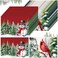 100 Pcs 14 Inches Christmas Disposable Paper Placemats Cardinal Standing on a Pine Tree Branch in Winter Season,Snowman Cardinals Trees Christmas Placemats for Dining Table, Table Decor for Kitche