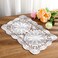 2 PCS Dollies for Tables Handmade Cotton Crochet Doilies White Table Mats Rectangle Lace Placemats Dresser Scarves 17.7&Atilde;&mdash;11.8 Inch