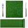 Yinder 50 Pcs Disposable Paper Grass Mat Square Fake Grass Placemats Green Grass Print Paper Placemats for Farmhouse Garden Celebration Indoor Outdoor Softball Golf Party Decor, 11.8 x 11.8 Inch