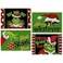 Seliem Christmas Merry Whatever Placemats Set of 4, Xmas Stink Stank Stunk Dining Table Place Mats Home Kitchen Decor, HO Resting Face Winter Holiday Decoration 12 x 18 Inch