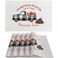 Fall Placemats Vinyl Woven Heat Insulation Anti-Skid Pumpkin Black and White Grid Truck Autumn Table Mats Thanksgiving Placemats,Set of 6