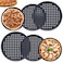 RHBLME 6 PACK Pizza Pan with Holes, Nonstick Pizza Pan Carbon Steel Pizza Pan for Oven, 9 Inches 11 Inches 12 Inches Bakeware Pizza Tray Pizza Pans for Restaurant Kitchen