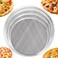 ABuff Pizza Screen, 4 Pack Seamless Aluminum Pizza Pan With Holes, Non Stick Commercial Grade Pizza Baking Screen Round Pizza Trays for Oven, 9 inch, 10 inch, 12 inch and 13 inch