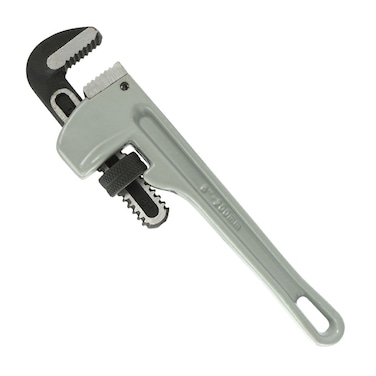 uxcell 8-inch Aluminum Handle Heavy-Duty Hook Jaw Straight Pipe Wrench