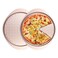 Barlket 13 in Pizza Pan for Oven Nonstick Perforated 13 Inch Pizza Pan with Holes and Handle, Heavy Duty Round Pizza Tray, Even Heat for Crispy Homemade Pizza, Easy to Clean, Set of 2, Gold