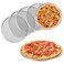 ABuff Pizza Screen, 6 Pack 8 Inch Seamless Aluminum Pizza Pan With Holes, Non Stick Commercial Grade Pizza Baking Screen Round Pizza Trays for Oven, Kitchen, BBQ