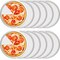 Dandat Set of 12 Pizza Screen 8 Inch Aluminum Round Pizza Pans with Holes Bulk Seamless Pizza Trays for Oven Nonstick Pizza Baking Sheet Mesh Baking Screen for Pizza Party Kitchen Restaurant Cooking