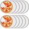 Dandat Set of 12 Pizza Screen 8 Inch Aluminum Round Pizza Pans with Holes Bulk Seamless Pizza Trays for Oven Nonstick Pizza Baking Sheet Mesh Baking Screen for Pizza Party Kitchen Restaurant Cooking