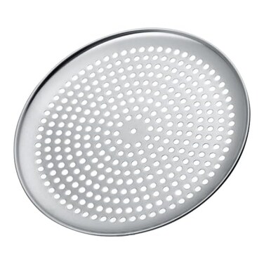 Yardwe Pizza Pan with Holes, 10inch Round Stainless Steel Bakeware Pizza Tray Nonstick Pizza Baking Pan Baking Supplies for Home Restaurant