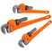 Forward 3pcs Pipe Wrench Set - 10", 14", 18" Heavy Duty Ductile Iron &amp; Forged Steel Plumbing Wrench Hand Tools Kit