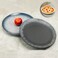 2pcs 12'' Ceramic Pizza Pan Stone for 12'' Pizza Fine Procelain Big Large Round Plate Serving Tray Dish Platter for Pie Cookie Oven Baking and Cooking PAN12-BLLY-2PC