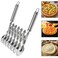 7 Wheel Pastry Cutter Tool,Adjustable Pasta Cutter wheel with Handle, Stainless Steel Multiple Pasta Roller Cutter tools, Baking Roller Pizza Cutter Slicer