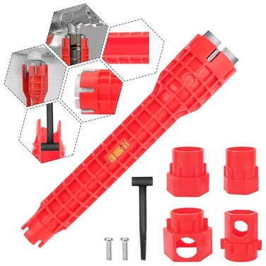 VIDABTE 14-in-1 Multi-functional Sink Wrench,Faucet and Sink Installer Tool,Faucet and Sink Wrench for Installing Pipes under Bathrooms,Toilets,Kitchens and Sinks