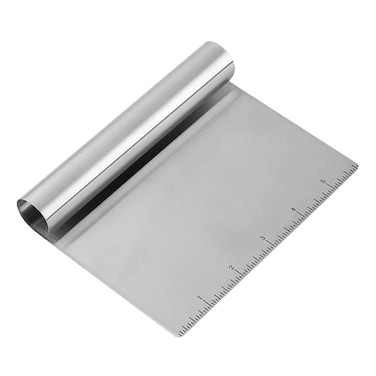 Stainless Steel Pastry Bench Scraper Chopper Multipurpose Kitchen Gadget for Cooking Baking Bread and Pizza Dough