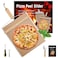 Non-stick Sliding Pizza Peel Great For Beginners,large Pizza Peel Metal Sliding Tray 22&acirc;&euro; X 13&acirc;&euro; Making 10-16 Inch,pizza Boards 5.5" Handle Detachable Transfers Pizza Pie,Free Pizza Cutter Wheel