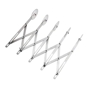 DOITOOL Ravioli Cutter Cake Tools Cake Slicer Pastry Slicer 5-wheel Pastry Slicer Wheel Pizza Pastry Cutter Pizza Cutting Tools Dough Cutter Stainless Steel Divider Cutting Machine