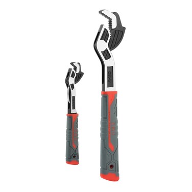 HINMAYGO 2 Pack Self Adjusting Wrench, Pipe Wrench Plumbers Wrench Multi-Size Spring Wrench Set Auto Size Pipe Vise for Car, Bicycle, Plumbing Repairs(6&acirc;&euro; and 10&acirc;&euro;)