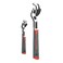 HINMAYGO 2 Pack Self Adjusting Wrench, Pipe Wrench Plumbers Wrench Multi-Size Spring Wrench Set Auto Size Pipe Vise for Car, Bicycle, Plumbing Repairs(6&acirc;&euro; and 10&acirc;&euro;)