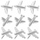 Cabilock 12pcs Airplane Pushpins Aircraft Pushpin 3D Thumb Tacks Plane Shaped Push Pin Paper Photo Memo Document Tack Postcard Drawing Pin Cork Board Thumbtack for Office