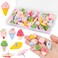 MIKIMIQI 30 Pcs Ice Cream Push Pins, Resin Ice Cream Push Pins Decorative Cute Thumb Tacks Cork Board Thumbtacks for Bulletin Board Photos Wall Pins Office Supplies