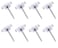 120 Count Push Pins,Clear Thumb Tacks, DEEINN Pins &amp; Tacks, Clear Thumb Tacks for Wall Hangings Plastic Clear Push Pins for Cork Board Flat Head Thumb Tacks