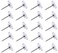 150 Count Push Pins, Clear Thumb Tacks, Flat Thumb Tacks Steel Point and Clear Plastic Head Pushpins, Transparent Thumbtacks for Cork Board Bulletin Boards for School, Office, Cork Board,Wall Hanging,