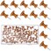 Yalikop Push Pins Wooden Thumb Tacks 1 Inch Decorative Push Pins for Cork Board Wood Pins Tacks Wall Tacks with Box for Map, Calendar, Picture Hanging, Home Office Supplies(50 Pieces)