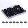 SAVITA 100pcs Number Push Pins, Black Pins Plastic Flat Head Thumb Tacks with White Number from 1 to 100 for Maps Presentations Photos Posters Gallery Exhibits