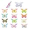 24 Pcs Butterfly Metal Push Pins Cute Push Pins for Office or Home Photo Wall Feature Wall Whiteboard Cork Board Map Bulletin Board Thumb Tacks Pins