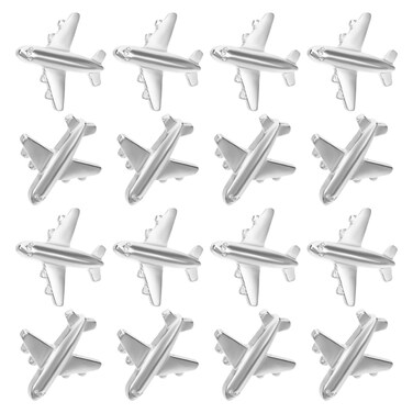 Gold Thumb Tacks Airplane Decorative Metal Push Pin Creative Thumb Tacks Bulletin Board Hooks Cute Pushpins for Wall Hanging Painting Photo Frame Office Home Decor Cute Thumb Tacks