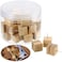 Hotop 30 Pieces Slot Wood Push Pins Holder Thumb Tacks for Holding Photo Picture Business Card Cork Boards Map Photos Calendar