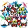 48 Pieces Butterfly Thumb Tacks Butterfly Push Pins Dragonflies Photo Map Pins for Photos Wall Corkboard Bulletin Board Photo Wall Decorations, Random Pattern