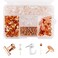 465 Pcs Rose Gold Push Pins Set Rose Gold Thumb Tacks 5 Style Decorative Push Pins Paper Clips Map Tacks for Cork Board Office Accessories and School (Rose Gold)