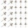 Coufce Double Headed Picture Hangers Nails, Thumb Tacks Decorative, Push Pin Wall Nails, Photo Hanging Hook Pins, Small Thumb Tacks for Home Office, Drywall, Classroom,25 Pcs(Silver)