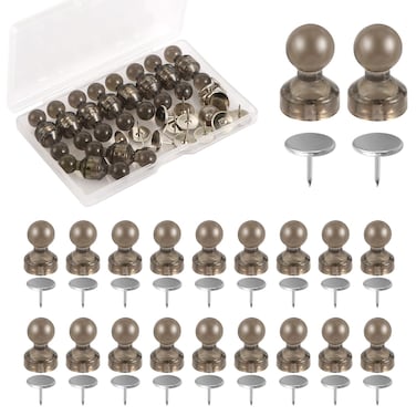 20 Sets Magnetic Pushpins, Thumb Tacks for Wall Magnet Thumbtacks Push Pins for Bulletin Board Magnetacks for Hanging Poster Picture Home Office School Supplies