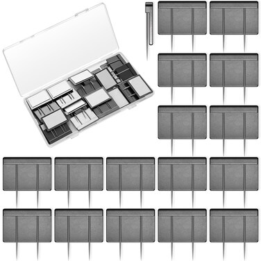 Amylove 40 Pcs Black Cubicle Pins Partition Pins Cubicle Accessories Fabric Pins Partition Nameplate Pins for Office Cubicle Decor, Furniture, Office Signs, and Fabric Mounting