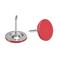 uxcell 100Pcs Upholstery Tacks, 11mmx13mm Flat Head Decorative Furniture Nails Thumb Tack for Furniture Sofa Headboards, Red